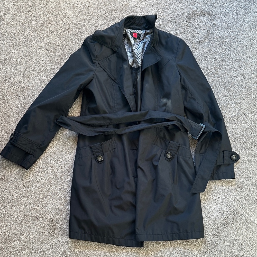 Black Belted Trench Coat